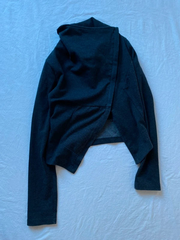 Vintage asymmetrical sweat jacket