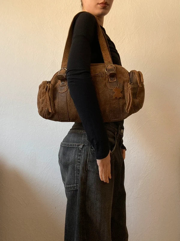 Vintage genuine leather high quality handbag shoulderbag