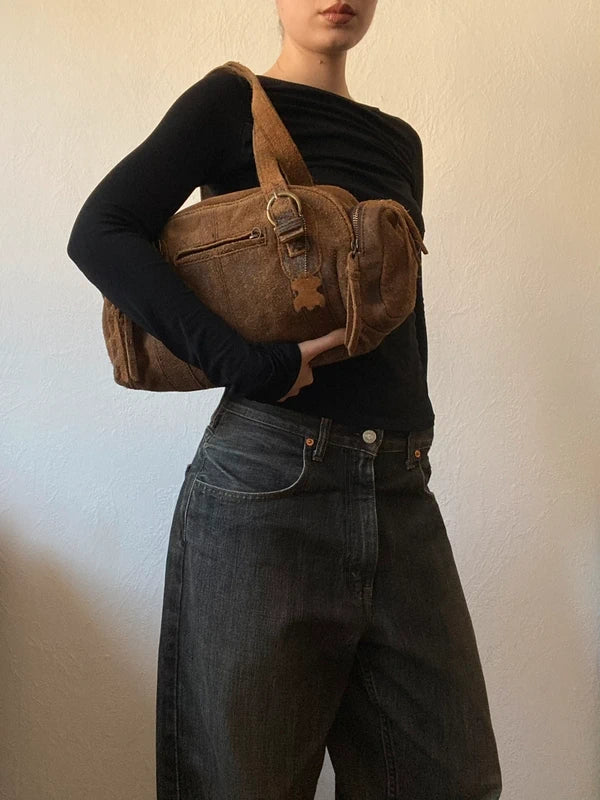 Vintage genuine leather high quality handbag shoulderbag