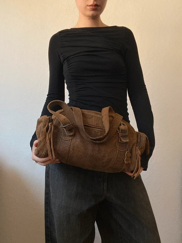 Vintage genuine leather high quality handbag shoulderbag