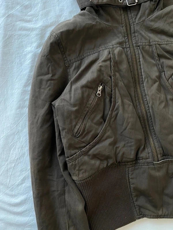 Crazy vintage 100% cotton bomber winter jacket