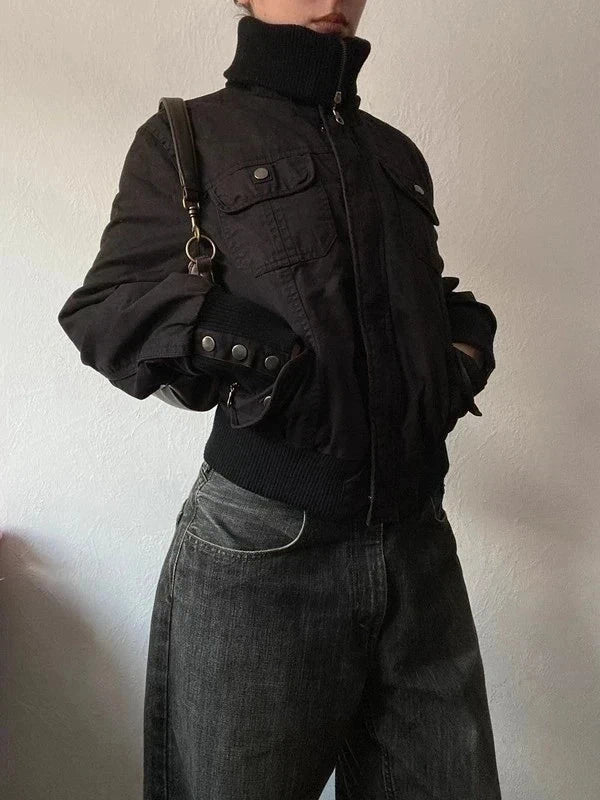 True vintage 100% cotton Short Bo,ner Winter jacket Details Archive Avantgarde Japan Stockholm Style