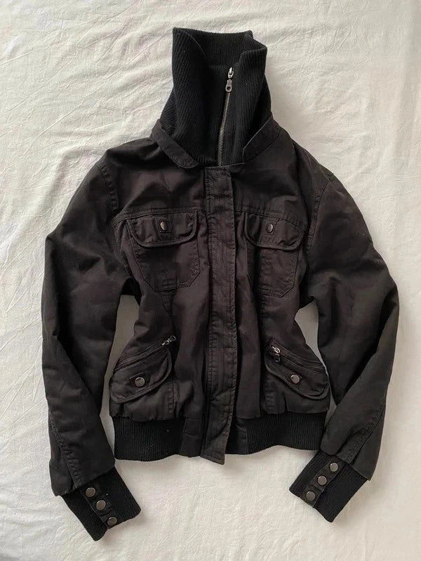True vintage 100% cotton Short Bo,ner Winter jacket Details Archive Avantgarde Japan Stockholm Style