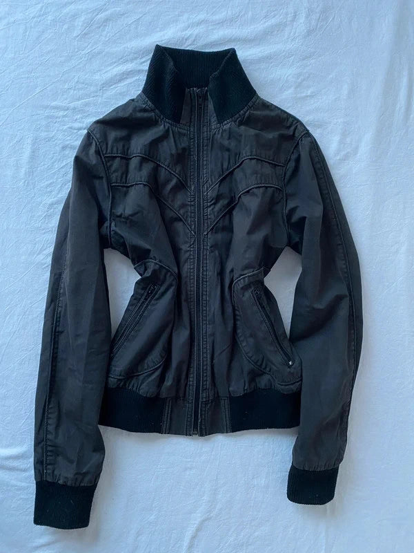 Vintage 100% cotton short bomber jacket Details