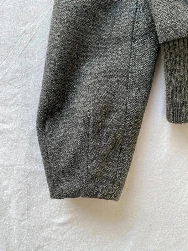 Vintage 50% wool short caban coat Bomber