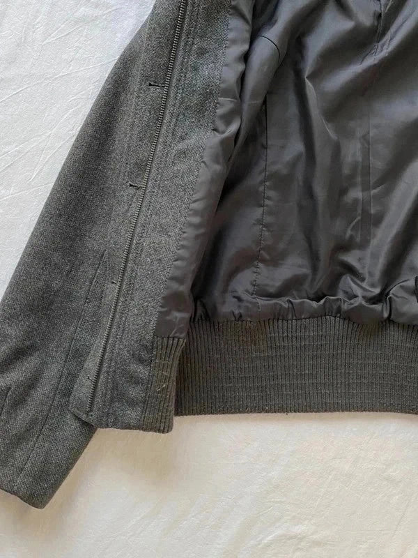 Vintage 50% wool short caban coat Bomber