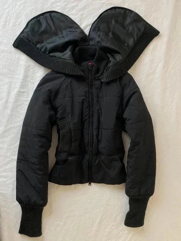 Vintage snatched waist Winter bomber jacket