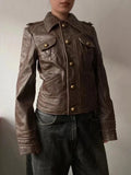 True Vintage genuine leather short jacket
