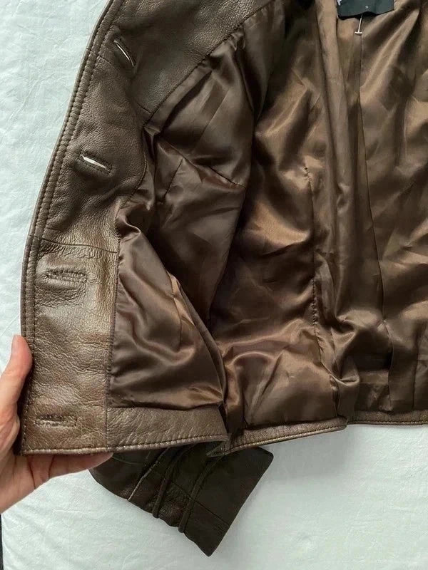 True Vintage genuine leather short jacket