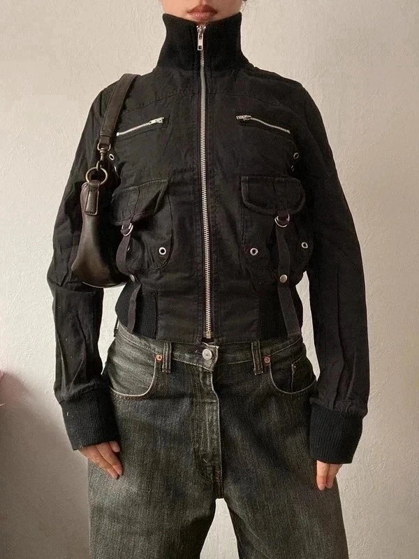 Vintage 100% cotton short snatched waist jacket