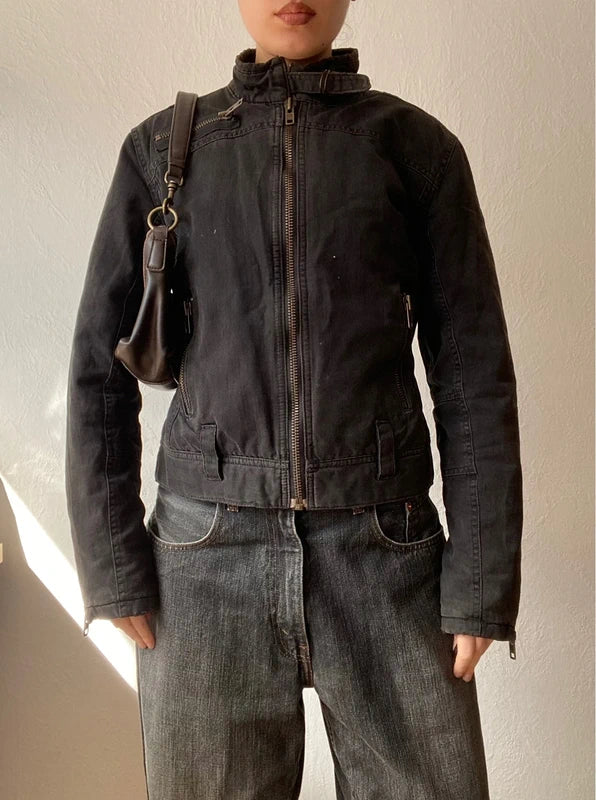 True Vintage 100% cotton short bomber jacket