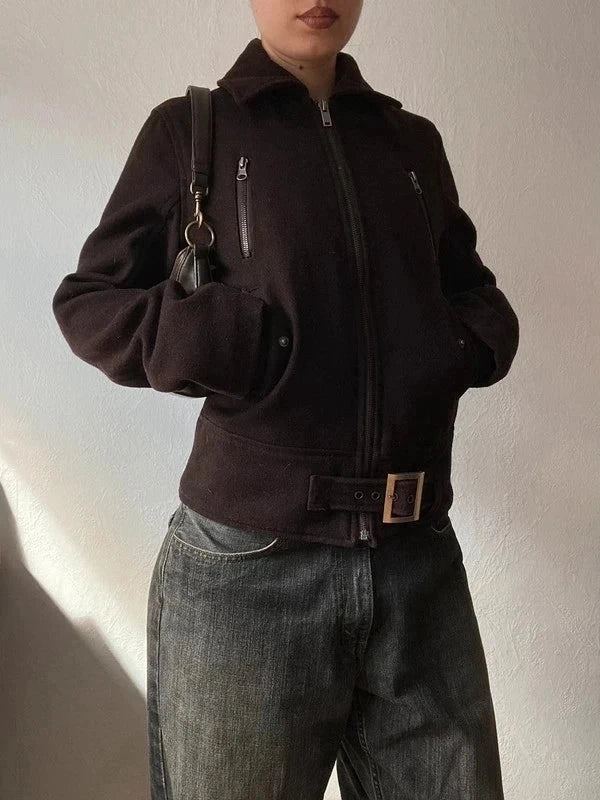 True Vintage 60% wool,high quality short coat diva jacket