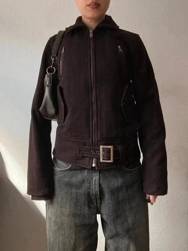 True Vintage 60% wool,high quality short coat diva jacket