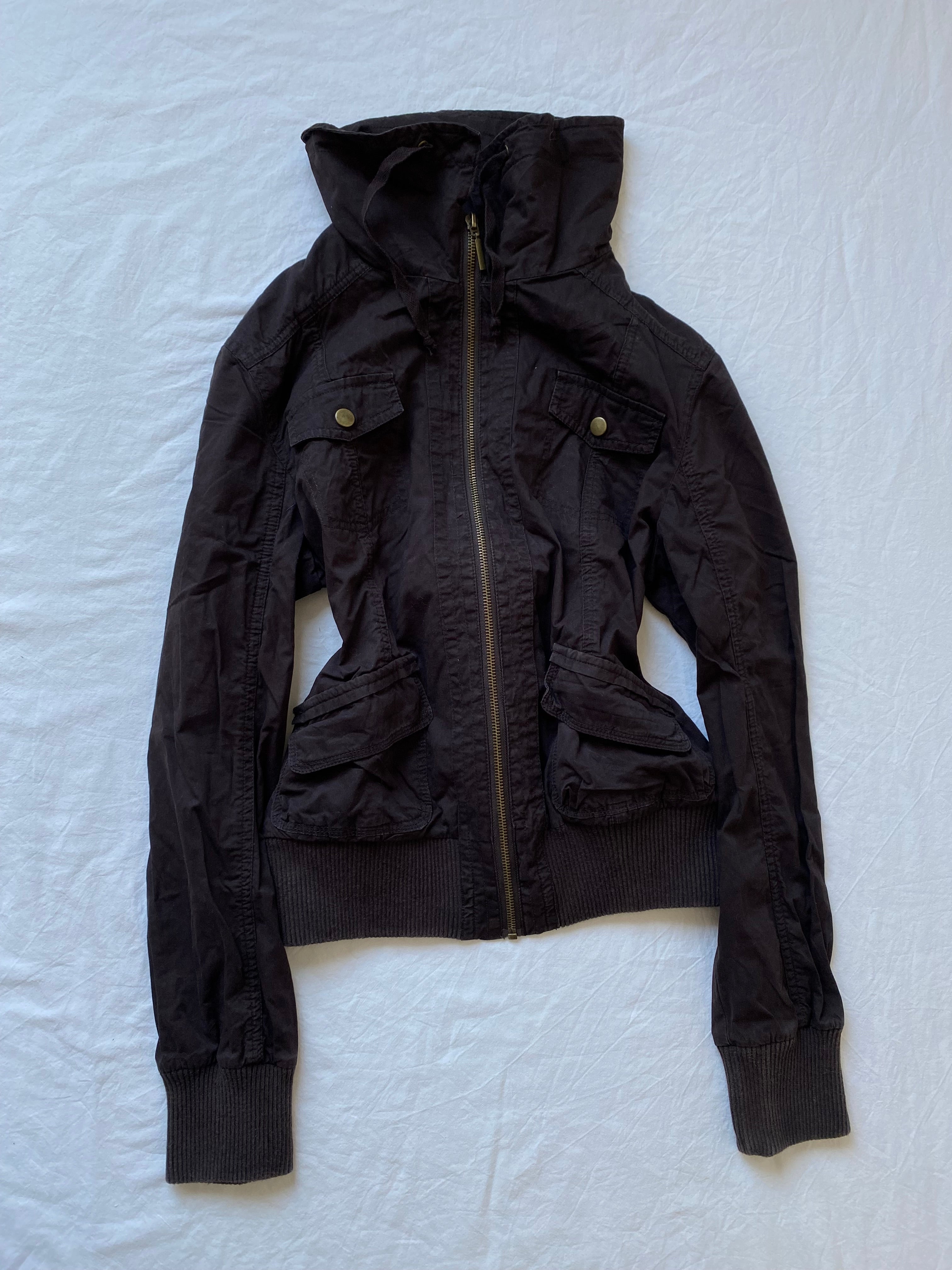 Vintage 100% cotton short light bomber jacket spring summer staple