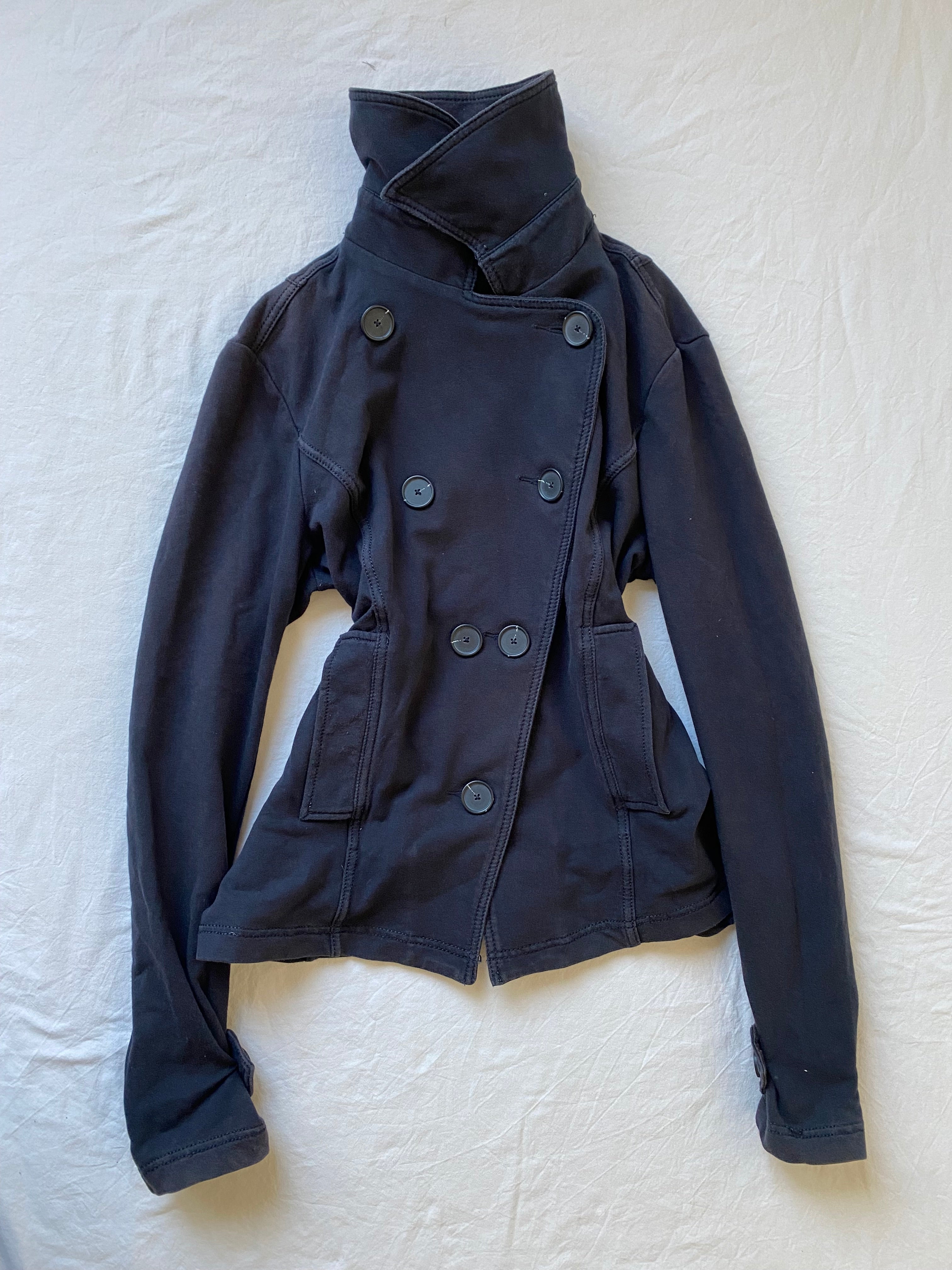 Vintage 97% cotton sweater jacket buttoned short light spring summer