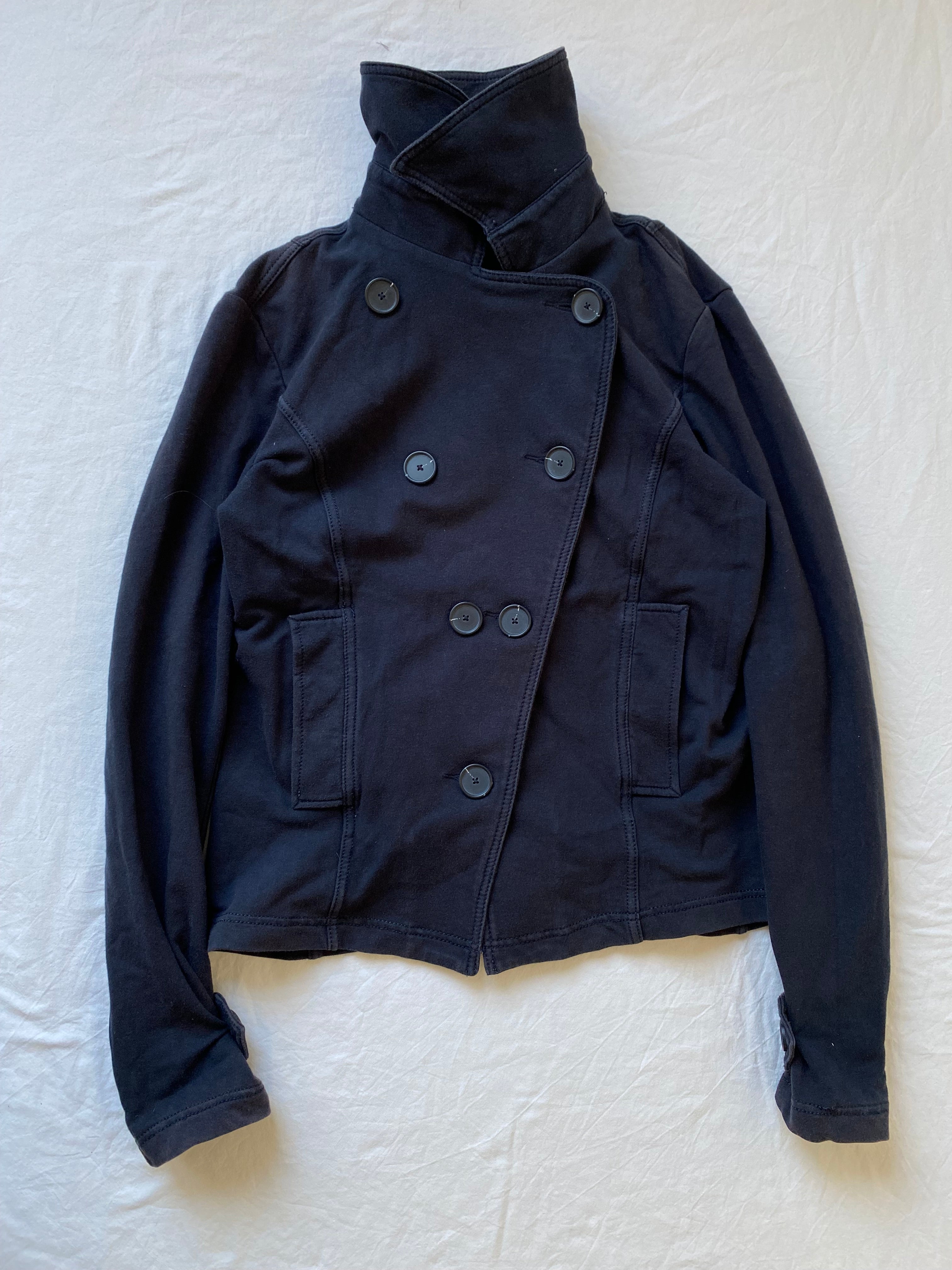 Vintage 97% cotton sweater jacket buttoned short light spring summer