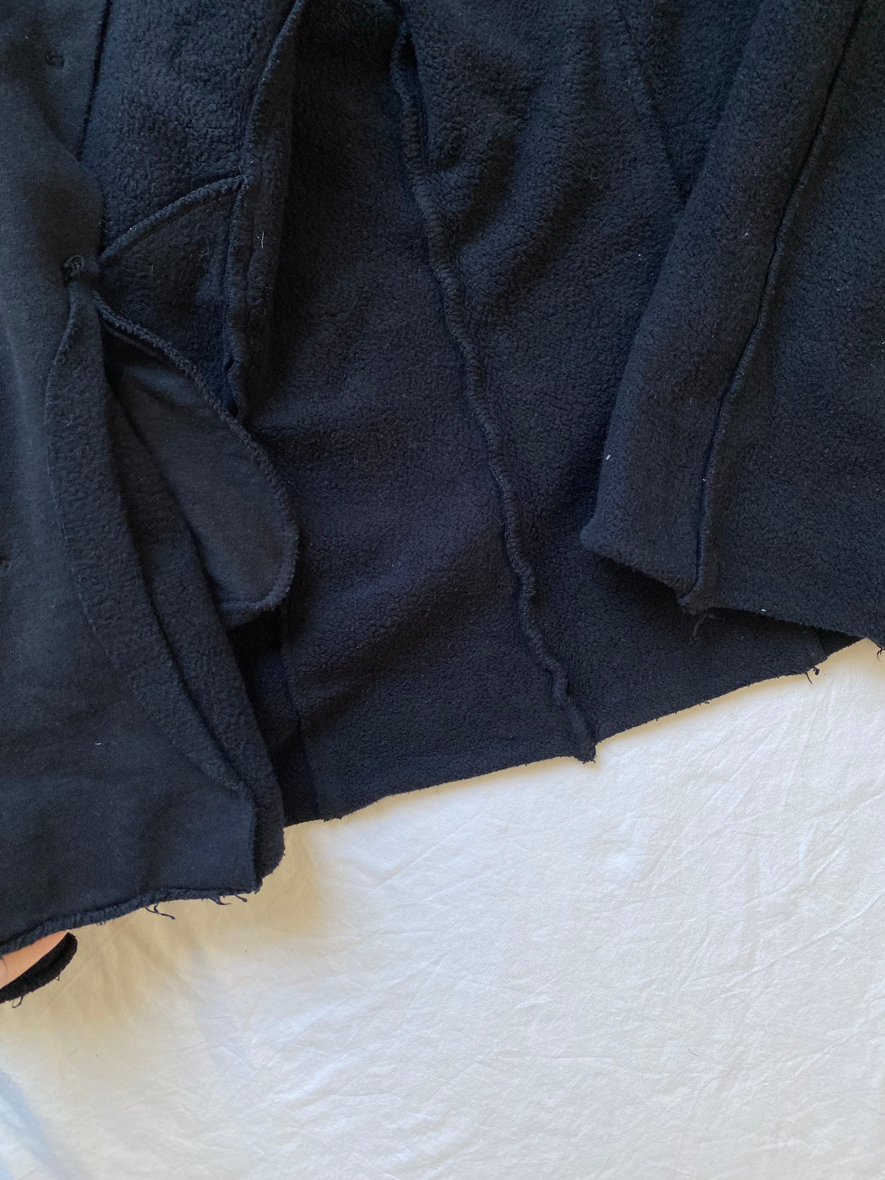 Vintage buttoned short Napoleon sweater jacket spring summer Cotton blend