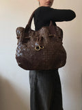 Vintage 40% Genuine Leather Large Handbag