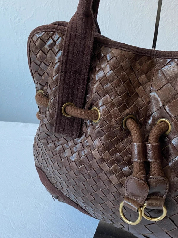 Vintage 40% Genuine Leather Large Handbag