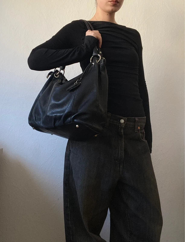 Vintage Genuine Italian Leather Handbag Shoulder Bag