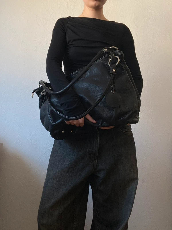 Vintage Genuine Italian Leather Handbag Shoulder Bag
