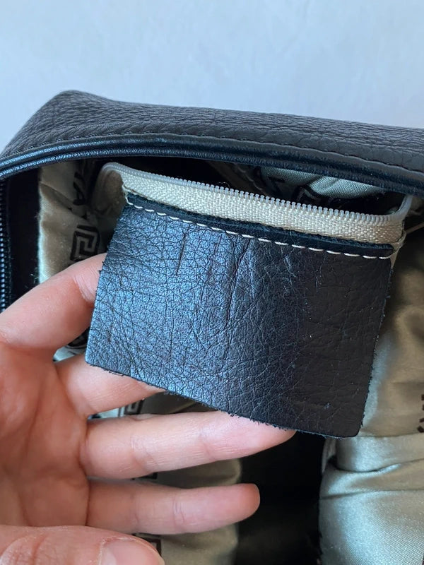 Vintage Leather Handbag - Black