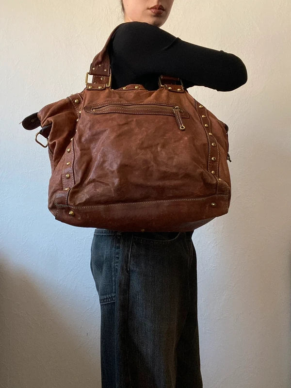 Vintage Genuine Leather Archive Avantgarde Shoulder Bag