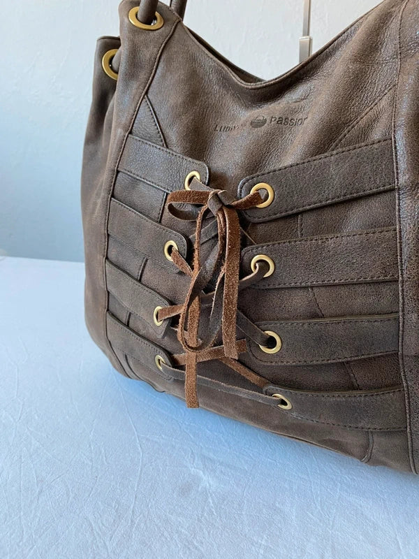 Vintage Laced Shoulder Bag Large Purse