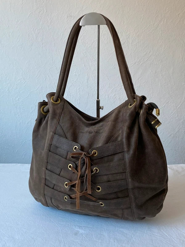 Vintage Laced Shoulder Bag Large Purse